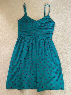 Roxy women's sundress size x-small.  emerald green.